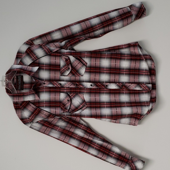 Rock & Roll Cowboy Other - Rock & Roll Cowboy plaid snap-front shirt